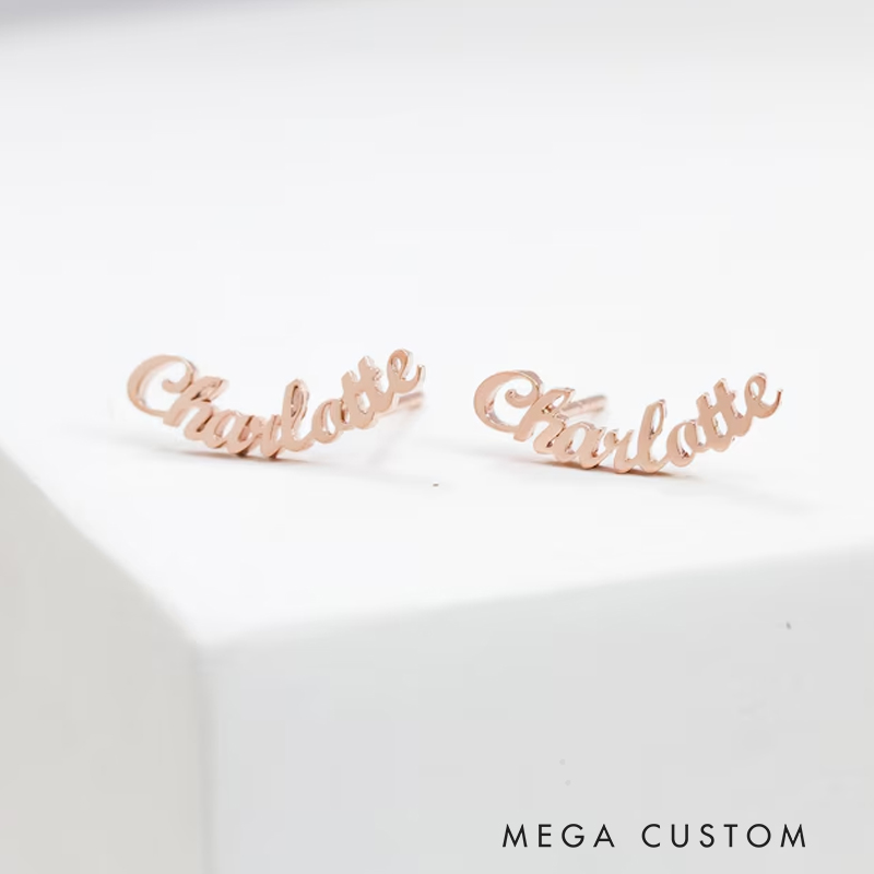 Personalized Name Earrings Perfect for Everyday Wear and Gifting