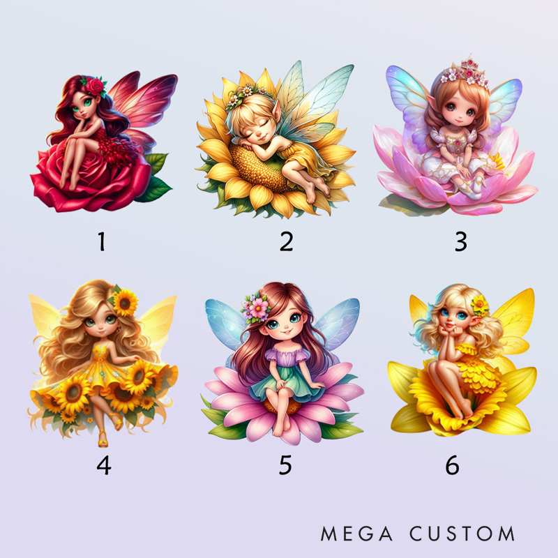 Personalized Beautiful Fairy Cushion Sitting On Red Rose For Girls Room Graphic 3D Print Pillow