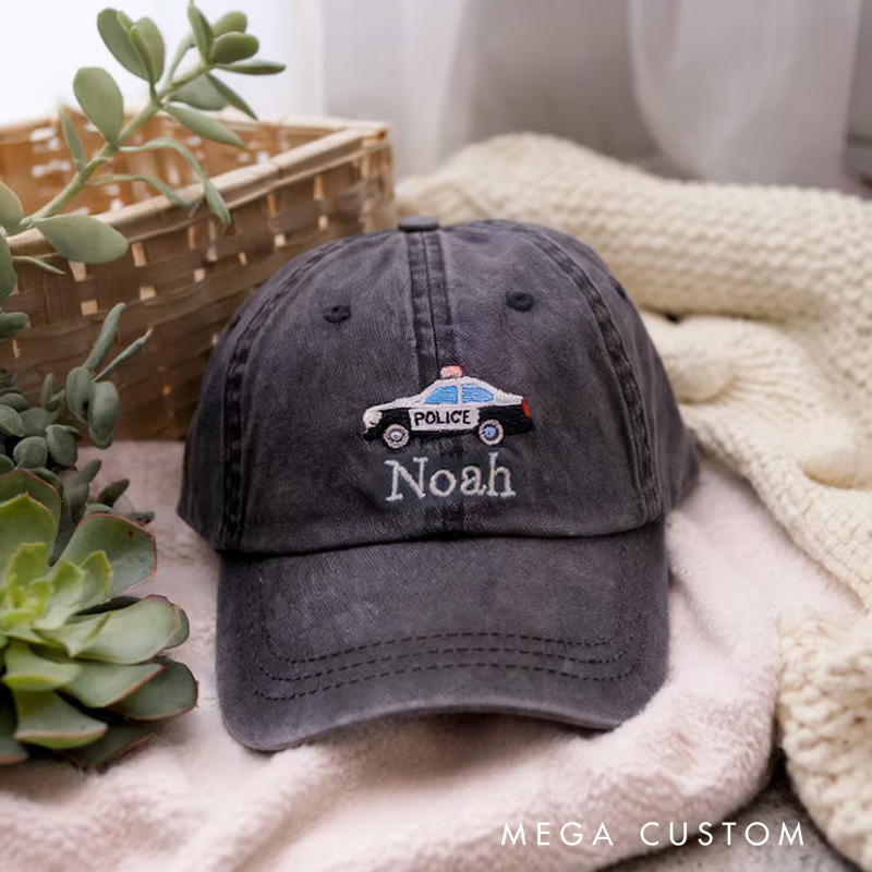 Personalized Adorable Construction Machine Hat For Playtime Adventure kid Baseball Cap