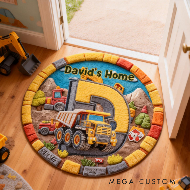 Personalized Cartoon Trucks Customizable with Your Name Cute Gift for Children Birthday Gifts