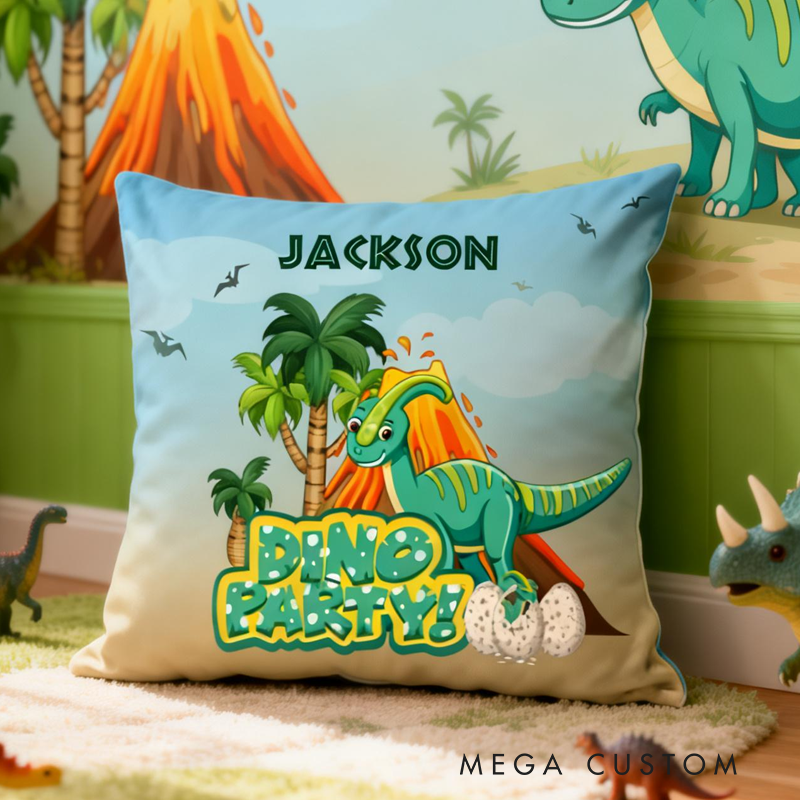 Personalized Personalized Dinosaur To Go To Sleep Pillow Birthday Gifts for Kids Dinosaur Lovers Gifts