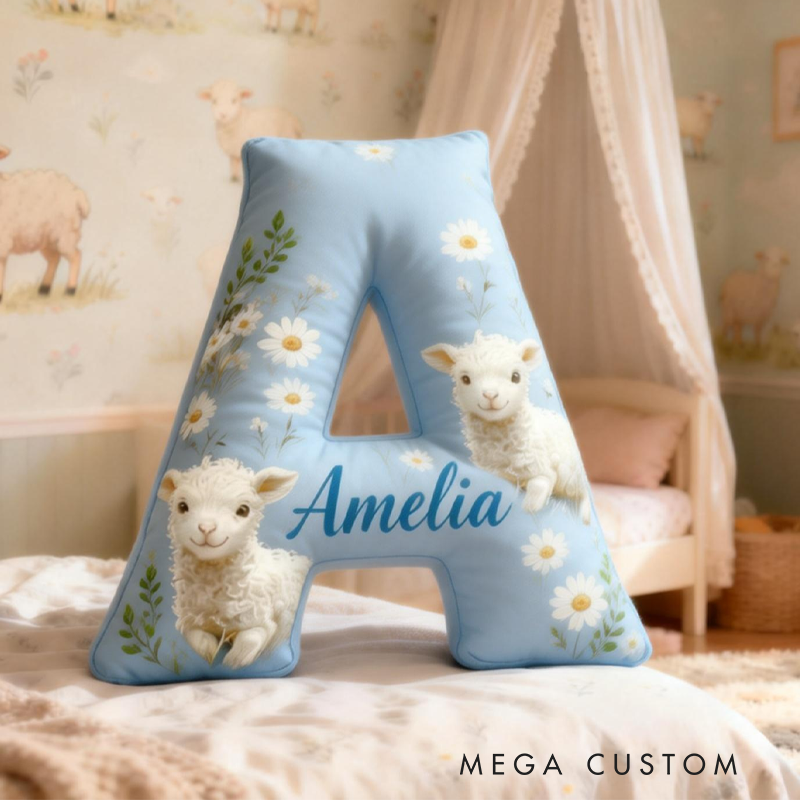 Personalized Retro Little Sheep Graphic 3D Print Pillow Birthday Gifts Funny Gifts 