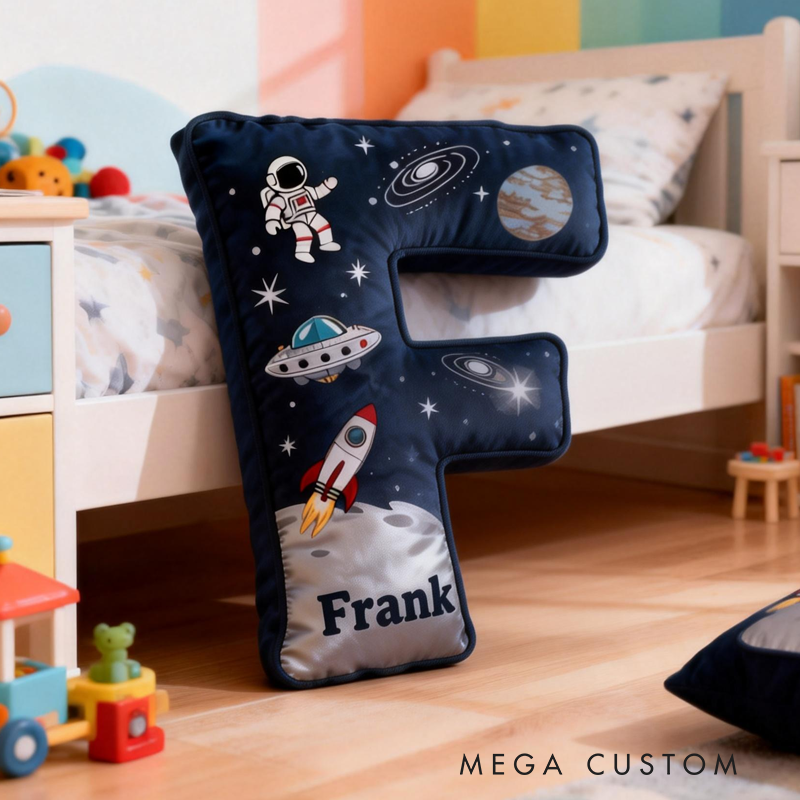Personalized Dream Space Interstellar with Name Graphic 3D Print Pillow Christmas Gift for Kids 