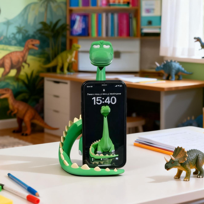 3D Printed Dinosaur Phone Stand Desk Decor Phone Holder Special Gifts Birthday Gifts for Kids Electronics Enthusiasts