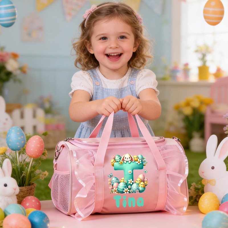 Personalized Theme Name Cute Fantasy Character Art Kids Travel Overnight Tote Weekend Gift Duffle Bag