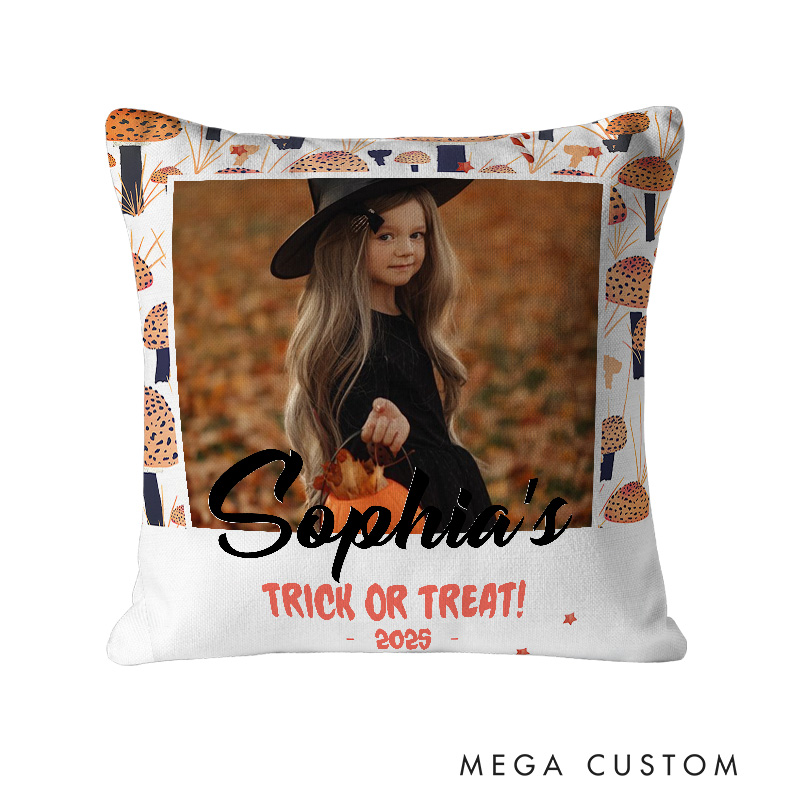 Personalized Kids Photo Keepsake Halloween Pillows for Special Family Moments Halloween Gift