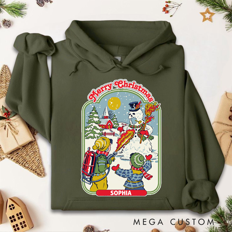 Personalized My First Flamethrower Hoodies