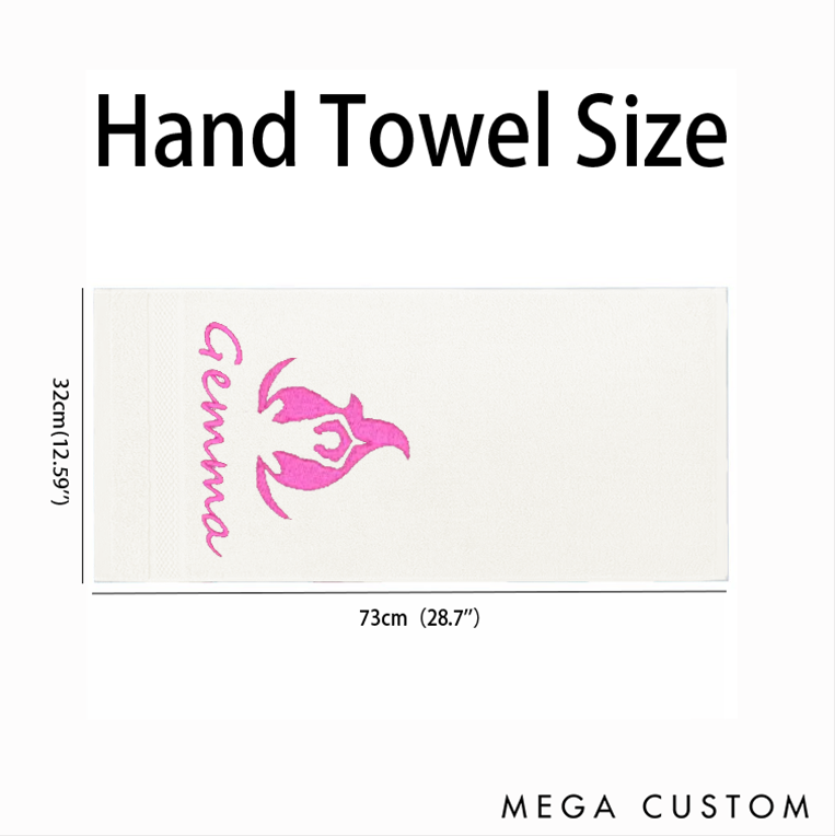 Personalized Yoga Hand Towel with Elegant Yoga Pose Design Perfect for Yoga, Meditation and Relaxation