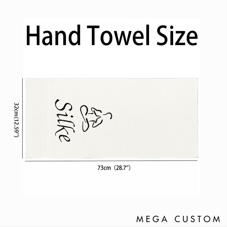 Personalized Yoga Hand Towel with Meditation Pose Design Perfect for Yoga, Meditation and Fitness Sessions