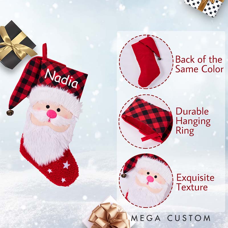 Personalized Family Stockings Holiday Stocking 3D Christmas Stocking Gift