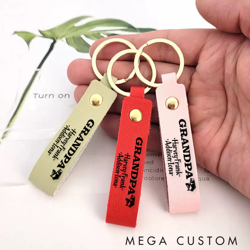 Personalized Grandpa Gift Idea Grandpa Fishing Keychain Fathers Day Gift For Grandpa Keychain Gift Idea For Papa Perfect Gift for Fishing Lover