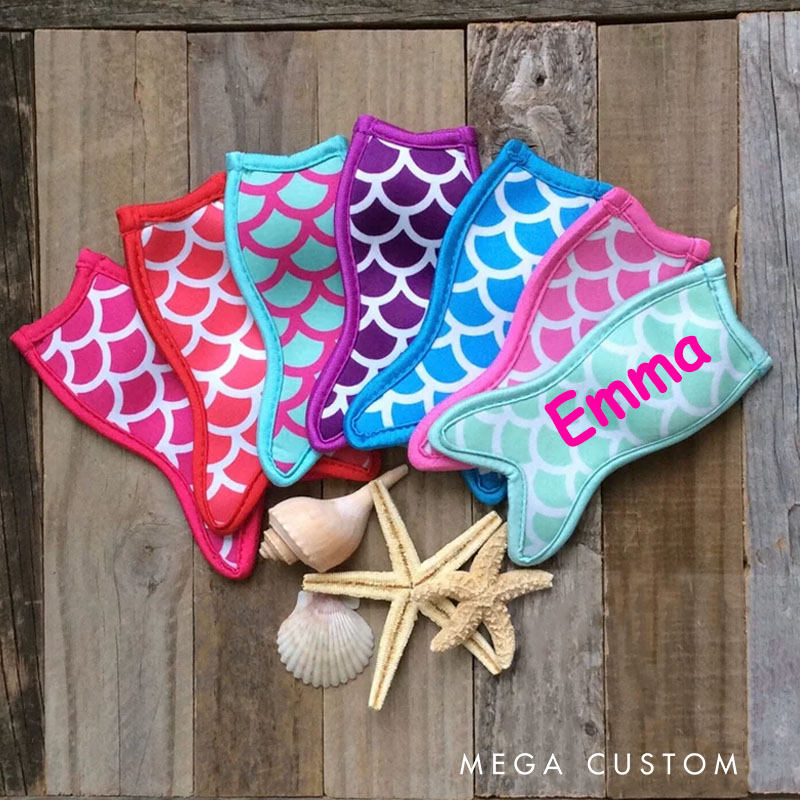 Personalized Mermaid Popsicle Holder for Kids to Enjoy Frozen Treats with Fun and Colorful Style Outdoors