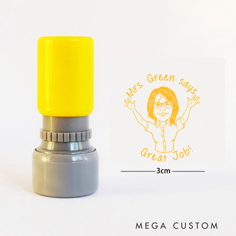 Personalized Teacher Stamps Teacher Says Great Job Design Perfect Teacher Appreciation Gift