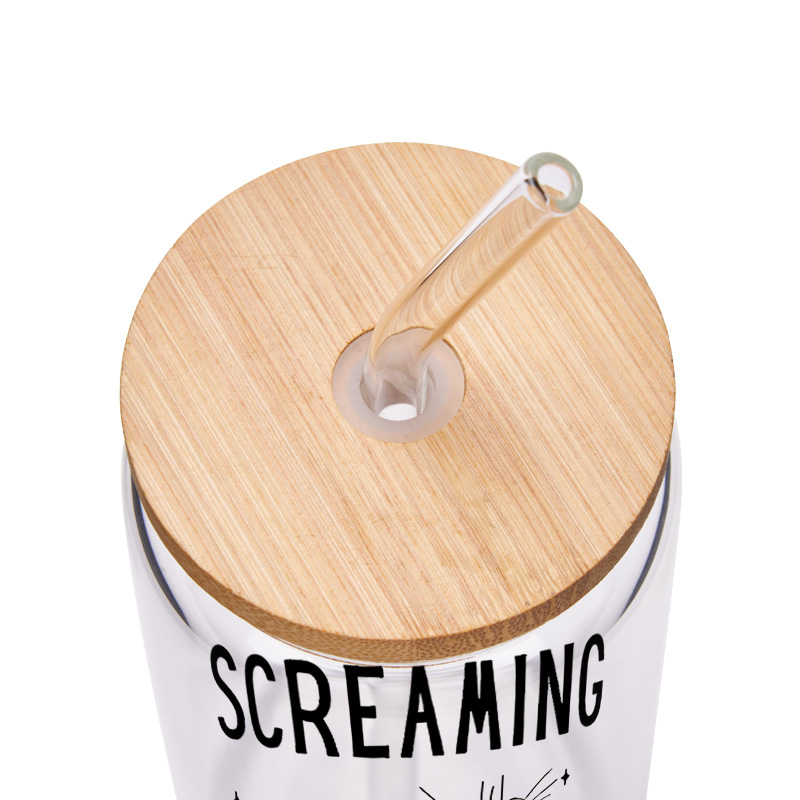 Personalized Screaming Is Self Care Possum Design Glass for Humor and Stress Relief Fun Reminder Glasse Cup
