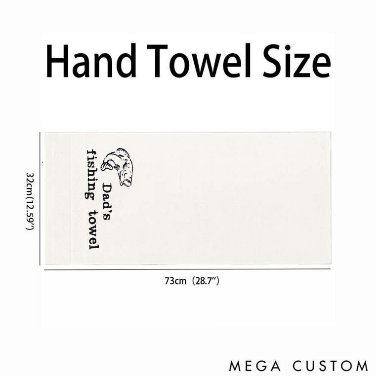 Personalized Fishing Towel Soft Absorbent and Durable Towel with Fun Fish Design Perfect for Fishing Lover and Outdoor Enthusiast