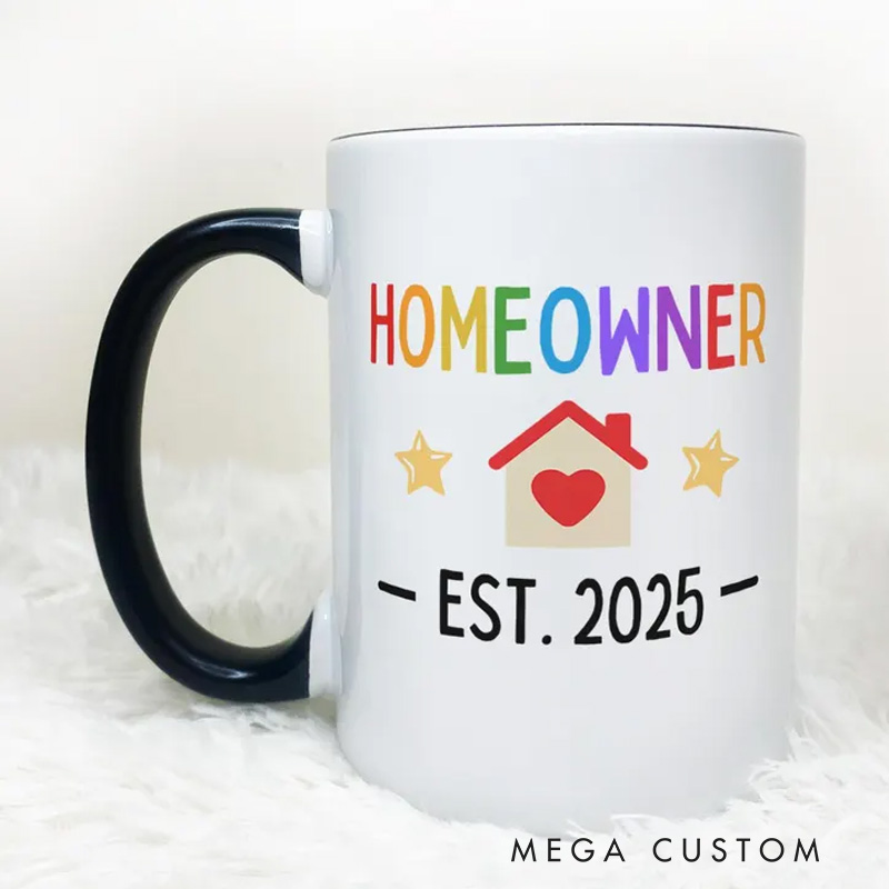 Personalized Homeowner Est Mug Funny New Home Mug Custom New Home Gift Housewarming Gift