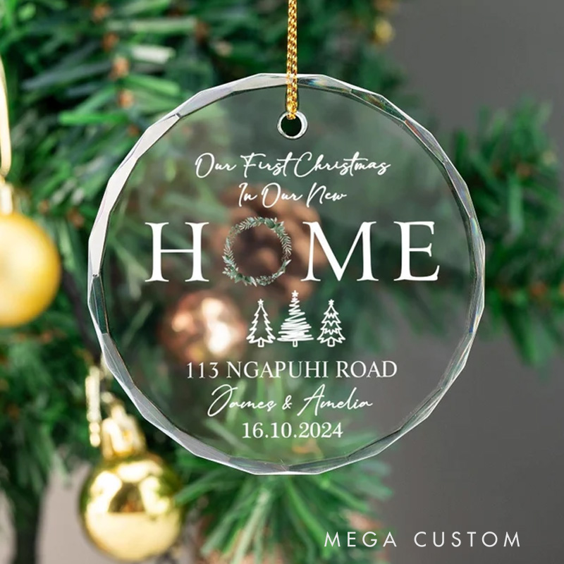 Personalized First Christmas in New Home Gift Christmas Bauble New Home Bauble 1st Christmas in New Home First Home Christmas Gift