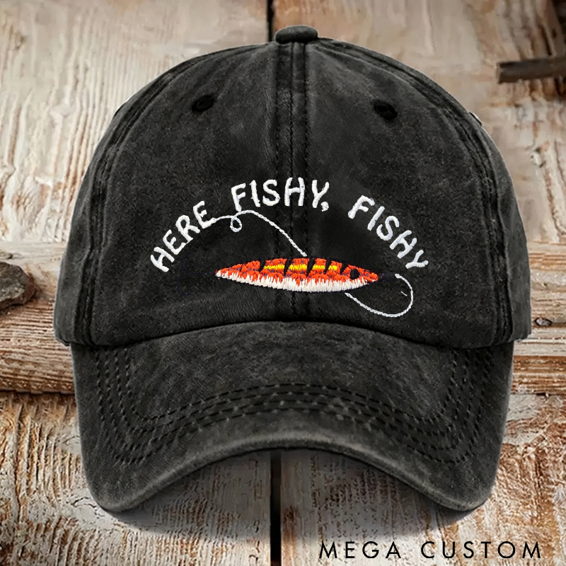 Personalized Fishing Hat Embroidered Hat Fishing Hat Trout Hat Fishing Gift Husband Gift Fish Hat Fishing Lure Hat