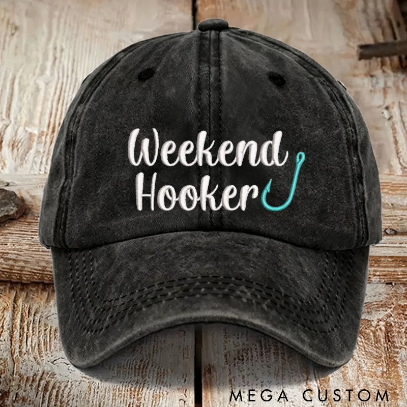 Personalized Embroidered Fishing Hat Baseball Cap or Ponytail Hat Fishing Hat Fishing Gift Custom Fishing Hat Angler Fishing Gift
