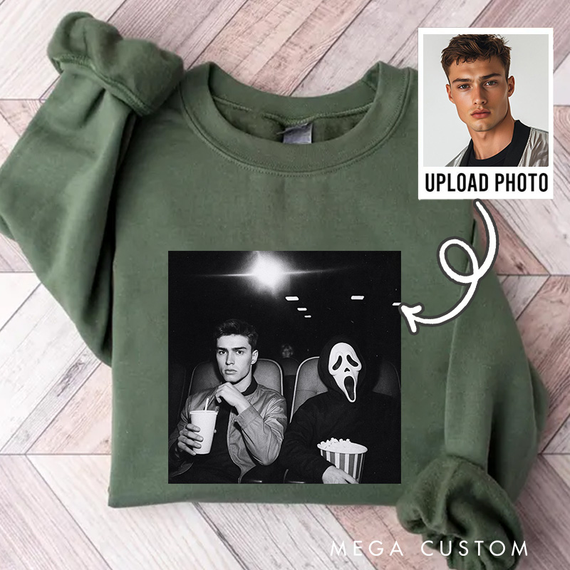 Personalized Watch Movie and Scream Classic Sweatshirt Horror Film Crewneck Movie Shirt
