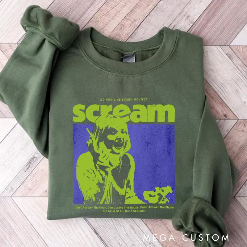 Personalized Do Not Scream Movie Classic Sweatshirt Horror Film Crewneck Movie Shirt