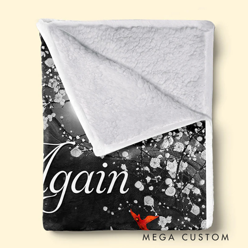 Personalized Memorial Blanket Miss You Until We Meet Again Sympathy Gift for Family Members Christmas Gift
