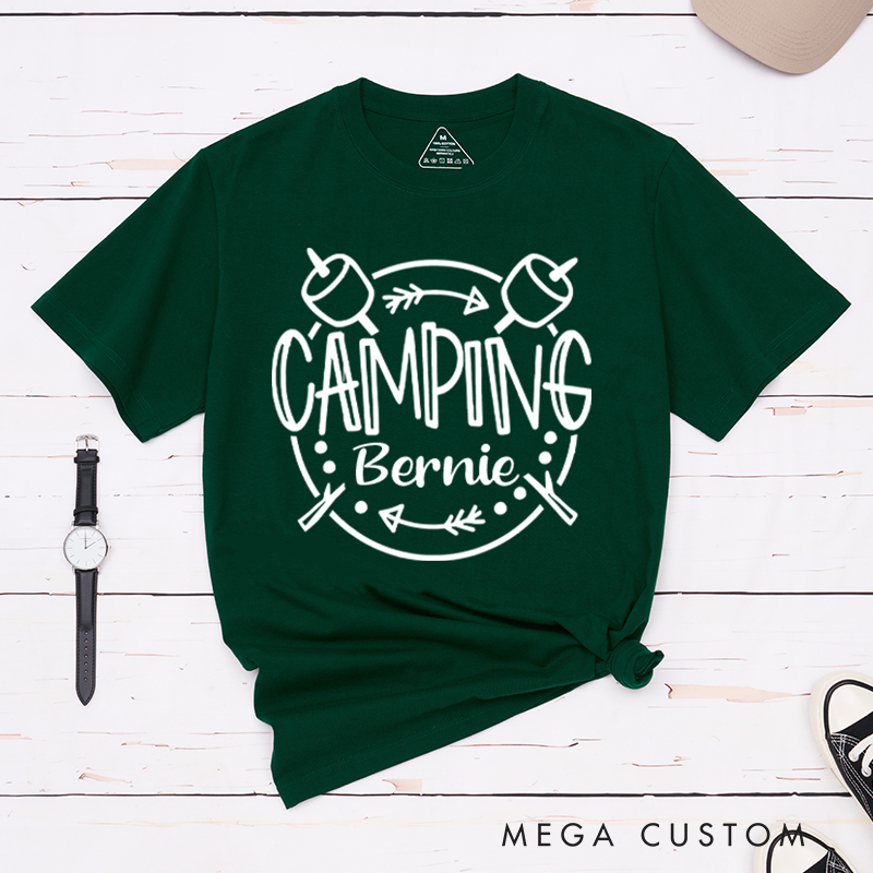 Personalized Camping Crew T-Shirt Family Camping Shirt Gift for Hiking Campers Adventure Outdoors Lover