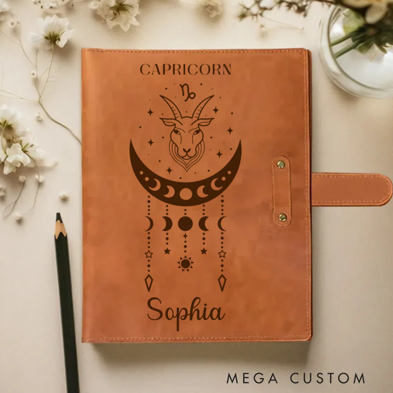 Personalized Zodiac Journal Hardcover Astrology Notebook Writing & Journaling Zodiac Sign Journal Notebook