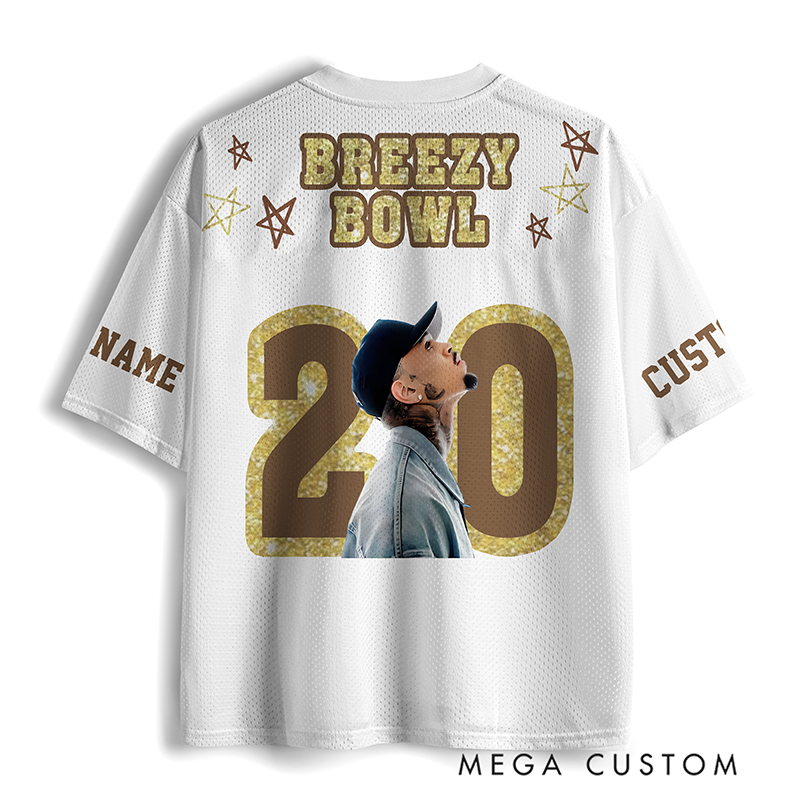 Personalized Football Jersey Mesh Concert Outfit Concert Shirt Gift for Fans Country Music