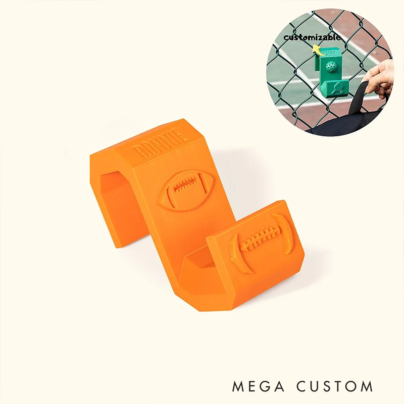 Personalized Sports Fence Hook with Custom Name