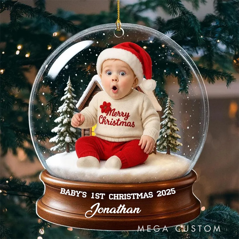 Personalized Face Christmas Ornament Custom Photo Ornament Christmas Gift