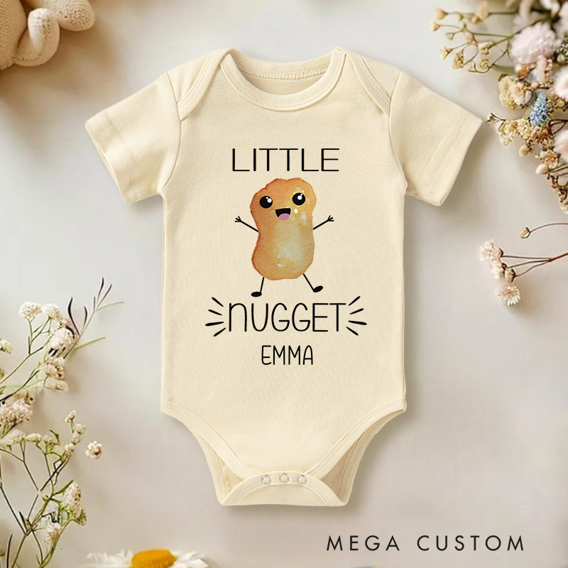 Personalized Little Nugget Baby Onesie Funny Baby Gift