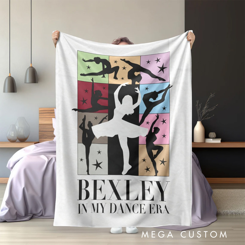 Personalized Dance Era Tour Blanket Flannel Blanket Ballet Lover Blanket with Name for Dance Lovers Dancer