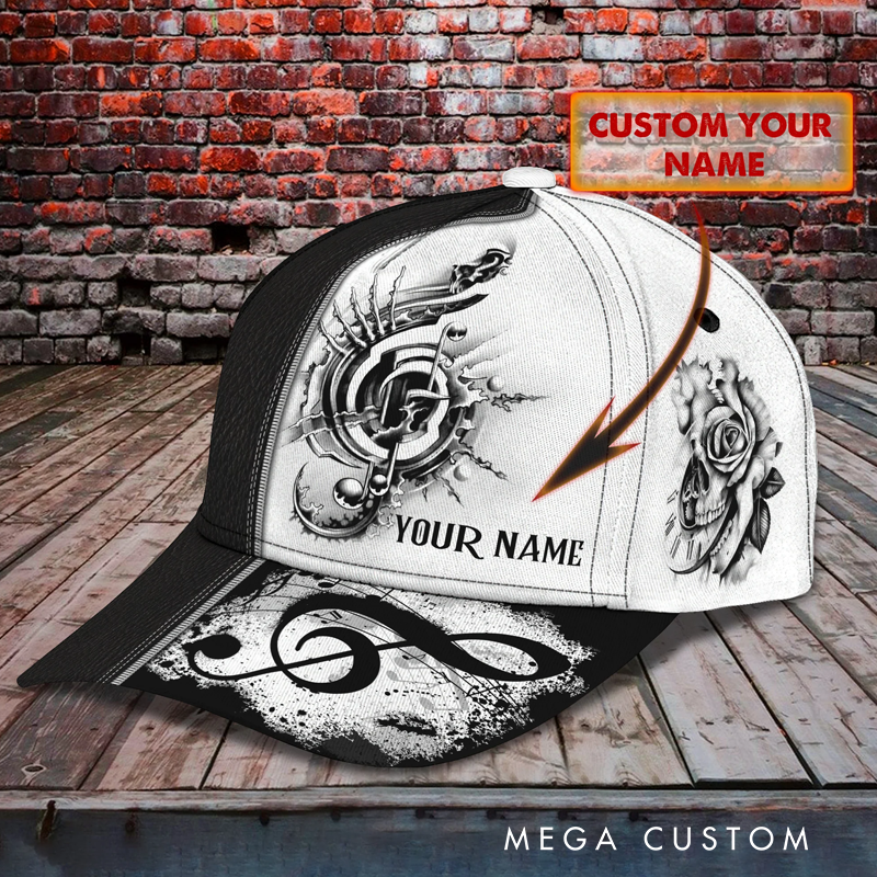 Personalized 3D Classic Cap Music Is What Feeling Custom Name Cap