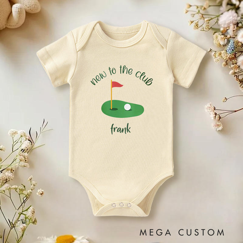 Personalized New to the Club Baby Onesie Father's Day Gift for Dad New Baby Girl Boy Gift