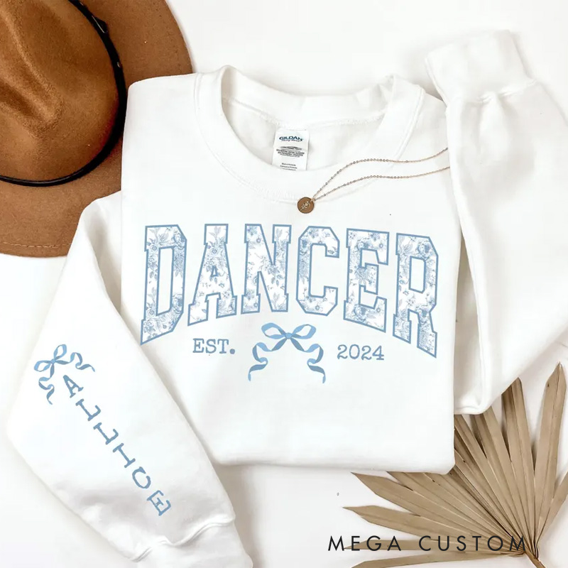 Personalized Chinoiserie Dance Classic Sweatshirt Horror Film Crewneck Dance Lover Shirt for Dance Team
