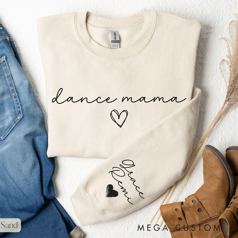 Personalized Cozy Dance Mama Classic Sweatshirt Horror Film Crewneck Dance Lover Shirt for Dance Team