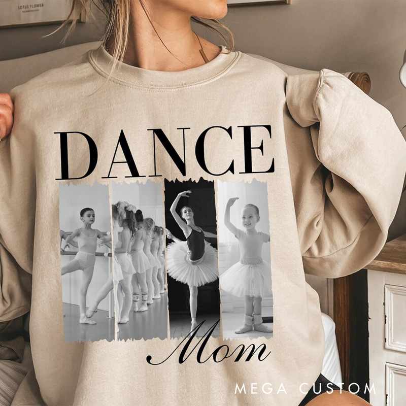 Personalized Dance Photo Classic Sweatshirt Horror Film Crewneck Dance Lover Shirt for Dance Team