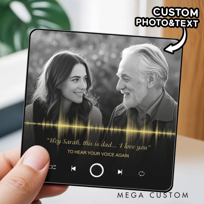 Personalized Recording Fridge Magnet Record the Voices and Laughter of Loved Ones Memorial Gift Hear Your Voice Again