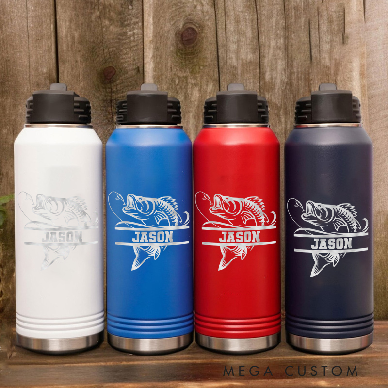 Personalized Bass Fishing Tumbler Bass Fishing Gift Fishing Tumbler Fishing Gift Insulated for Hot and Cold Drinks Perfect Gift for Fishing Lover