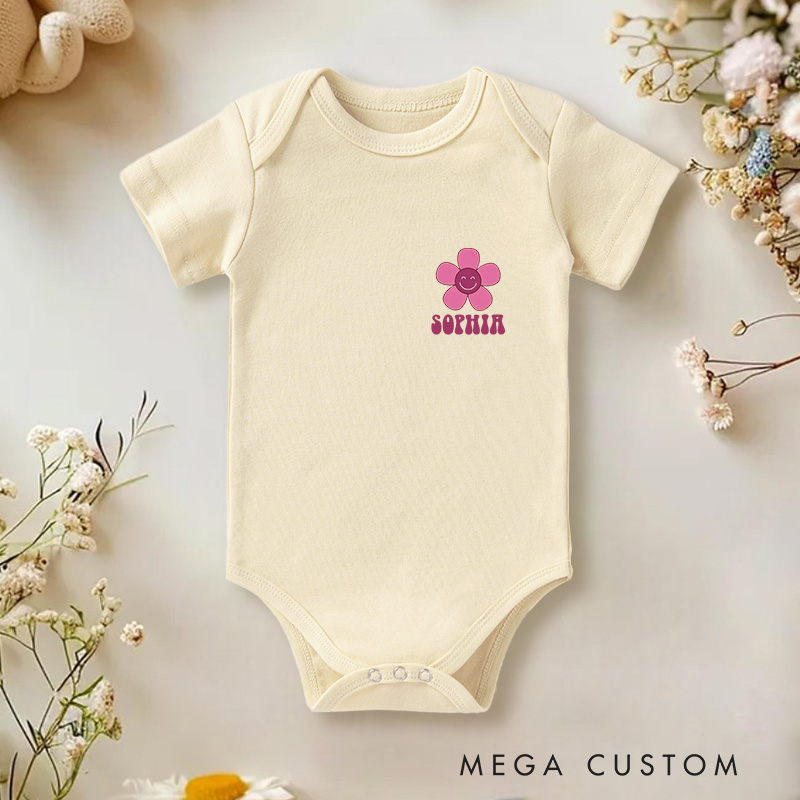 Personalized Just A Girl Who Loves Her Daddy Baby Onesie First Father’s Day Gift