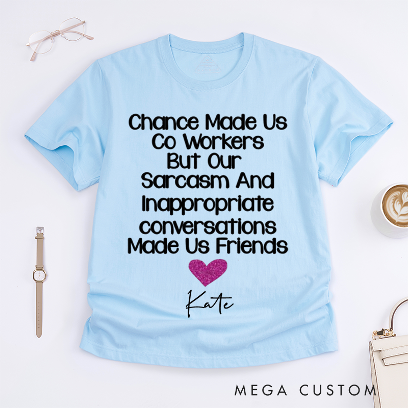Bold Glitter Typography Design T-Shirt – Perfect Custom Name Friendship T-Shirt