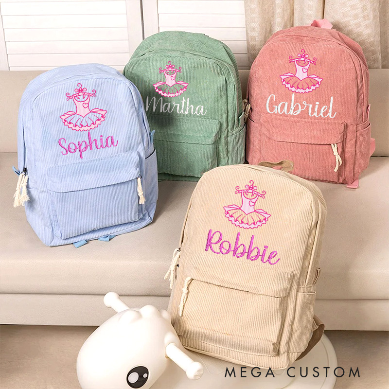 Personalized My Little Skirt Ballerina Backpack Dance Bag Ballet Gifts for Girls Women Dancers