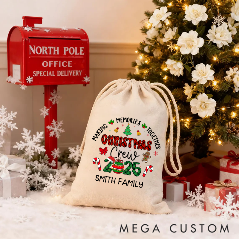 Personalized Christmas Family Reunion Creating Memories Together Christmas Sack