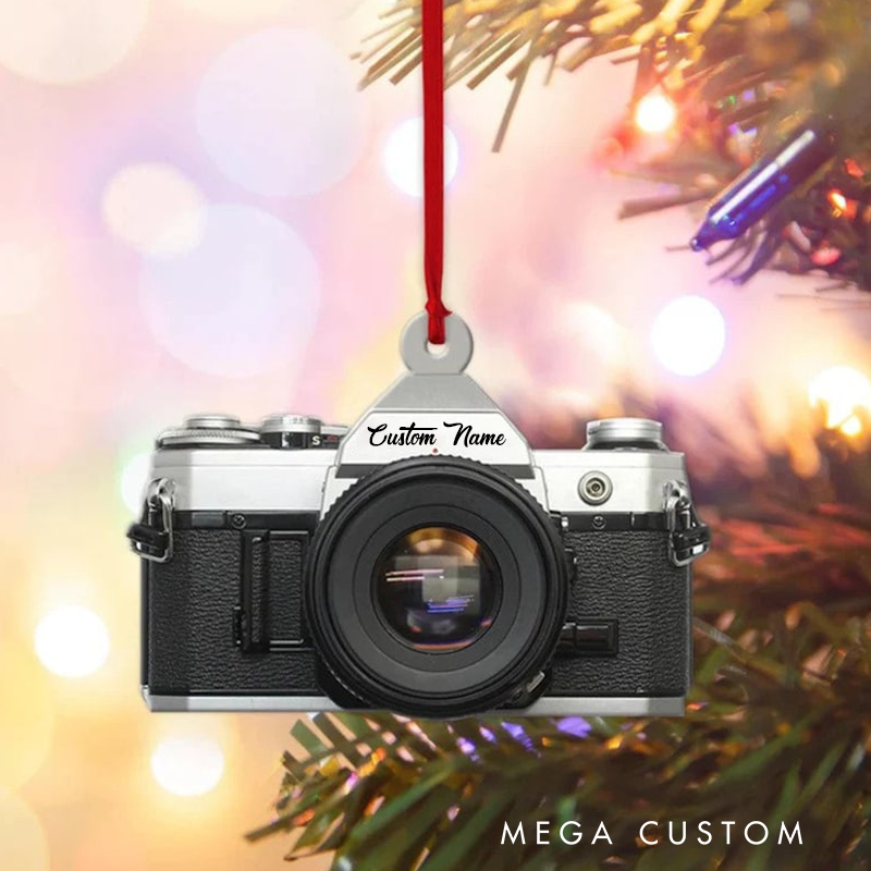Personalized Camera Shaped Ornament Camera Ornament Christmas Ornament Camera Lover Gift Gift for Photographers