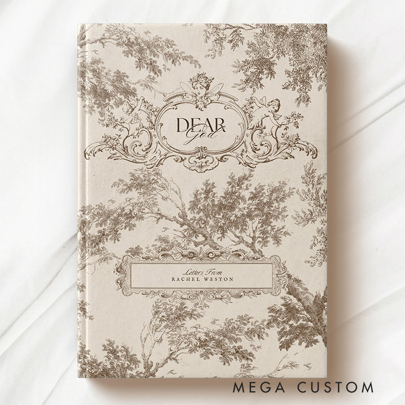 Personalized Dear God A5 Prayer Journal Notebook with Name Sermon Notes Gift for Christian Baptism Gift Orthodox Christian