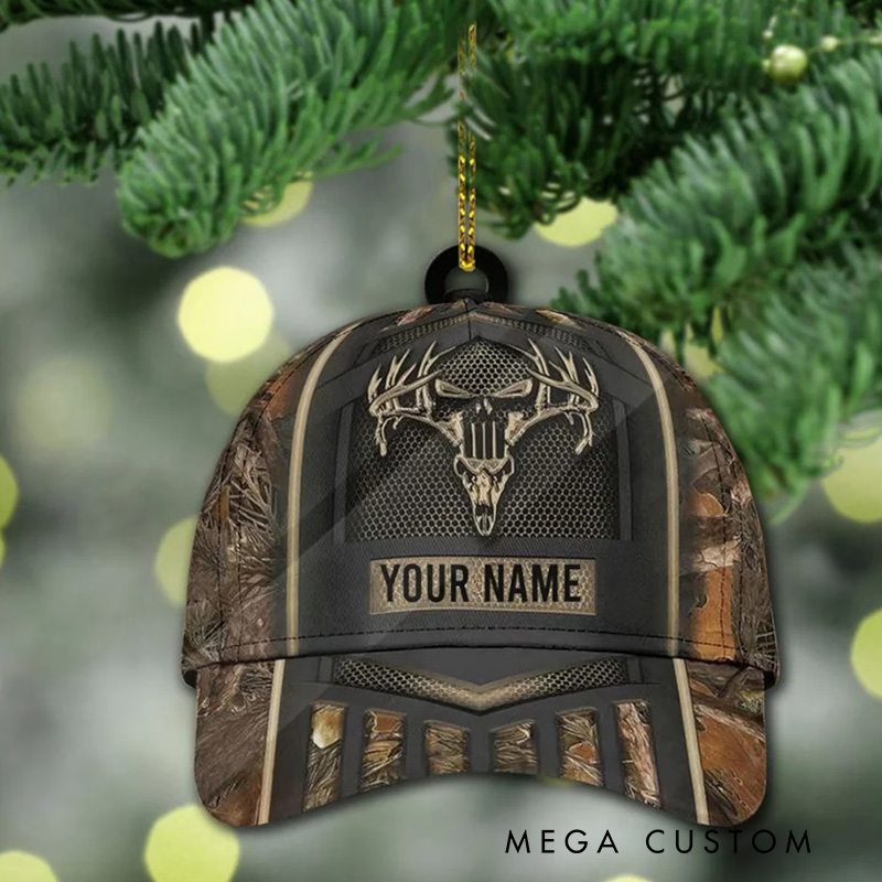 Personalized Deer Hunting Ornament Hunting Lover Ornament Custom Hunting Shaped Ornament Christmas Decor Christmas Gift