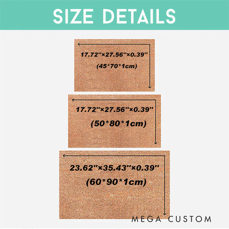 Personalized Doormat Little Bird Family Design Welcome to Our Nest