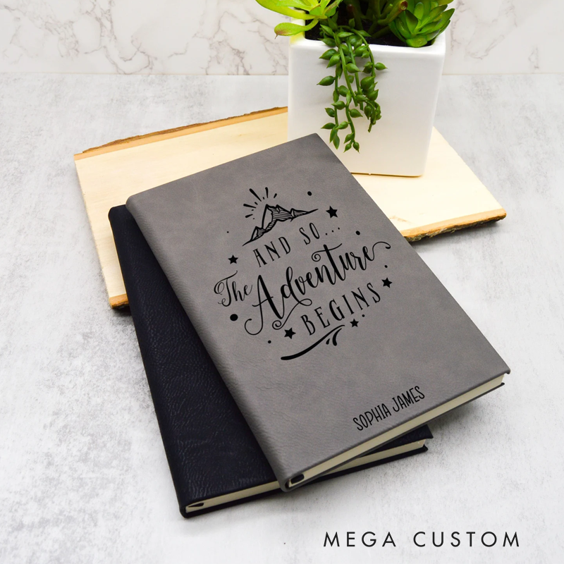 Personalized Travel Adventure Journal Camping Journal Camper Notebook Custom Journal Camping Gift Trip Planner Rv Gift