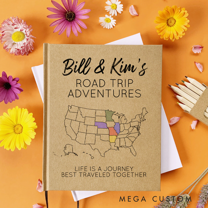 Personalized Camping Travel Adventure Journal Travel Notebook Custom Journal Gift Outdoor Adventure Enthusiasts